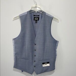 Joseph Abboud Light Blue Suit Vest slim fit size medium NEW